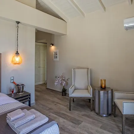 Villa Luxury Above Emblisi , With Heated Pool !