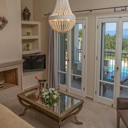 Villa Luxury Above Emblisi , With Heated Pool ! *
