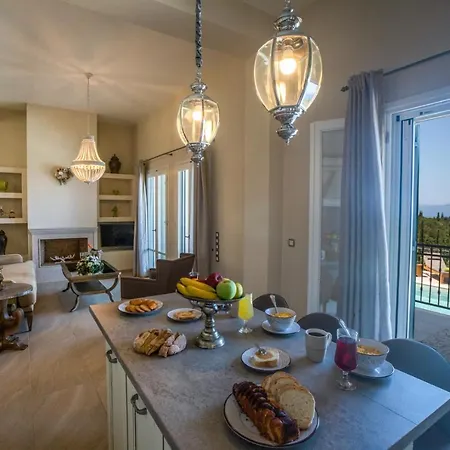 Villa Luxury Above Emblisi , With Heated Pool ! *