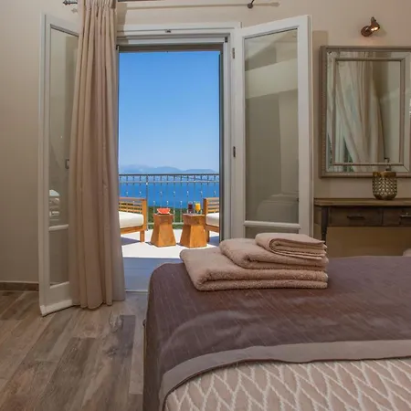 Villa Luxury Above Emblisi , With Heated Pool ! *