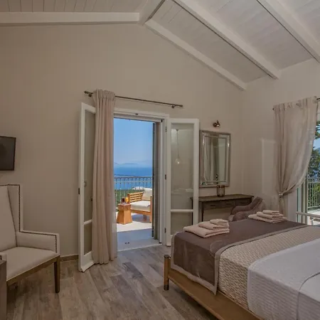 Villa Luxury Above Emblisi , With Heated Pool !