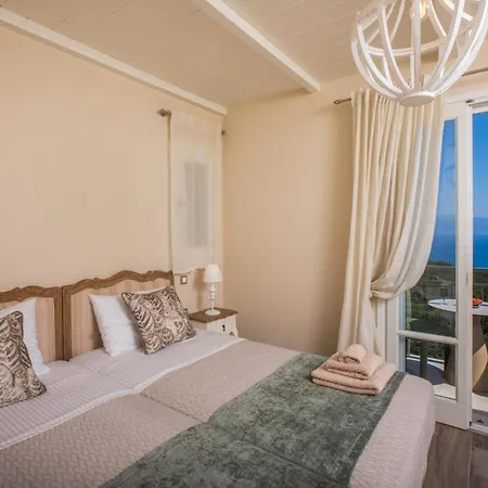 Villa Luxury Above Emblisi , With Heated Pool !