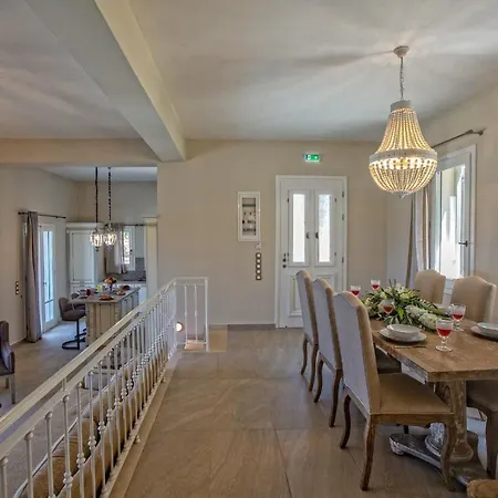 Villa Luxury Above Emblisi , With Heated Pool !